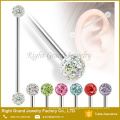 Nuevo diseño de acero inoxidable cuerpo piercing barbell Industrial de joyería